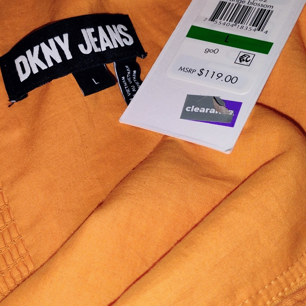 DKNY Orange Maxi Dress